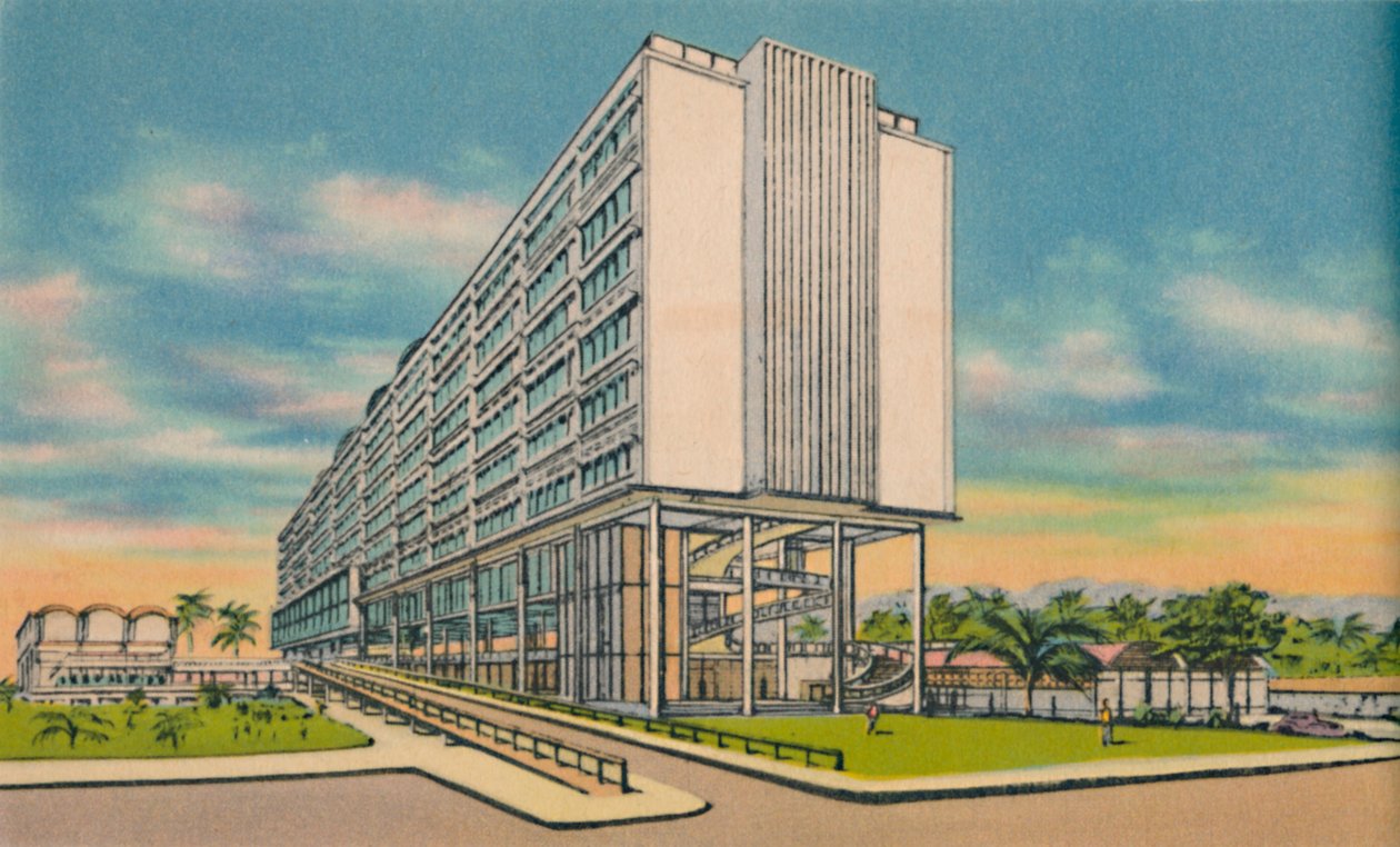 Federaal gebouw in het Civic Center, Barranquilla door Unbekannt