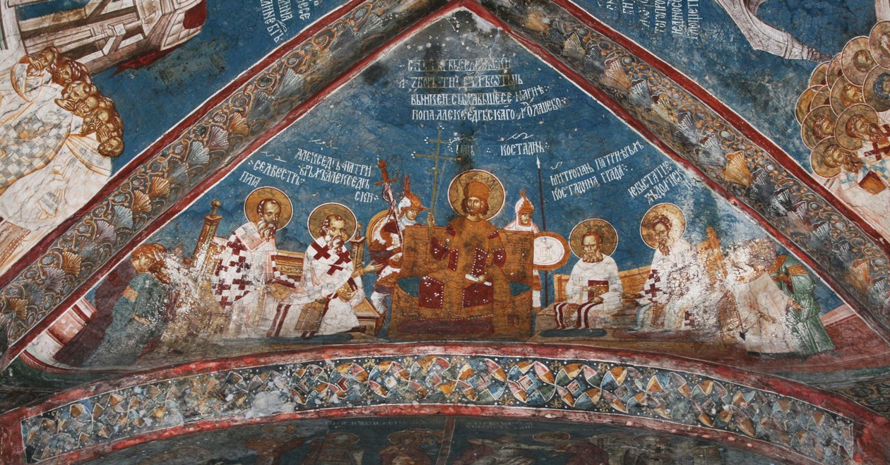 Eerste Concilie van Nicea, ca 1350 door Unbekannt