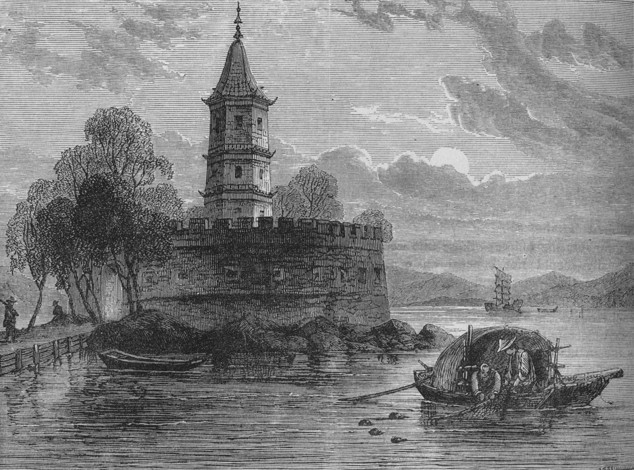 Fort aan de Peiho-rivier, ca. 1880 door Unbekannt