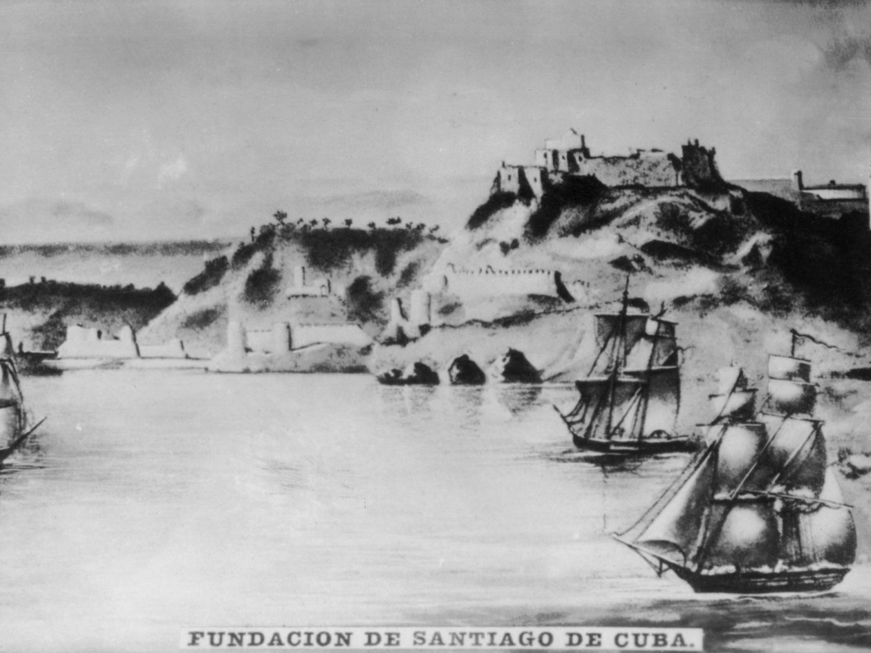 Stichting van Santiago de Cuba, 1515 door Unbekannt