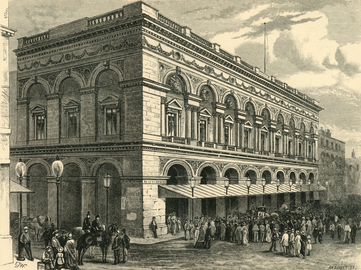 Free Trade Hall, Manchester, 1898 door Unbekannt