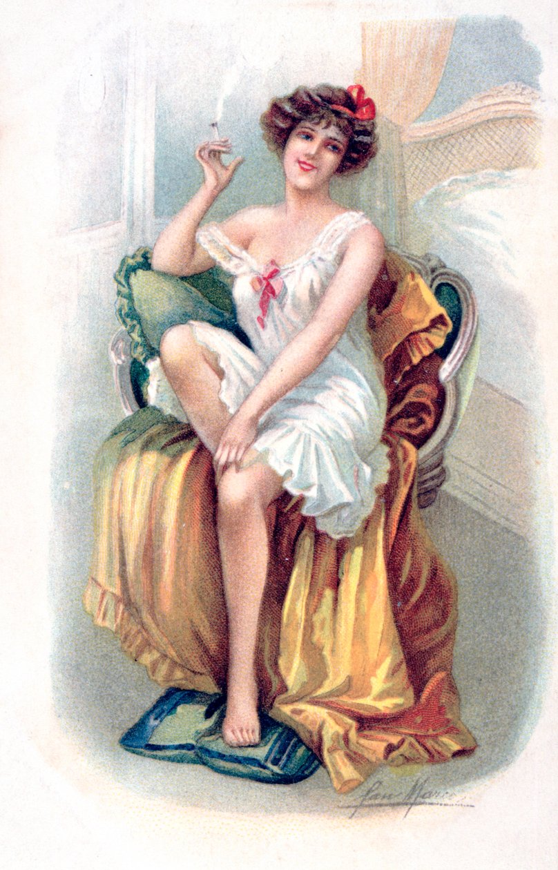 Franse Ansichtkaart, ca. 1900 door Unbekannt