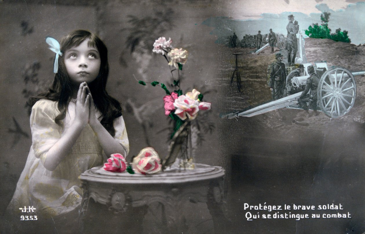 Franse WWI ansichtkaart, 1914-1918 door Unbekannt