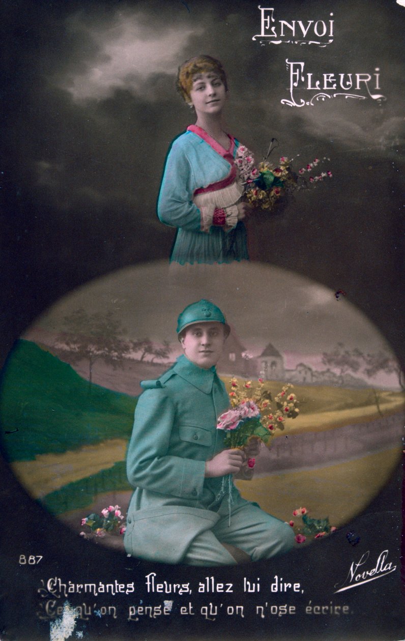 Franse WWI-ansichtkaart, 1914-1918 door Unbekannt