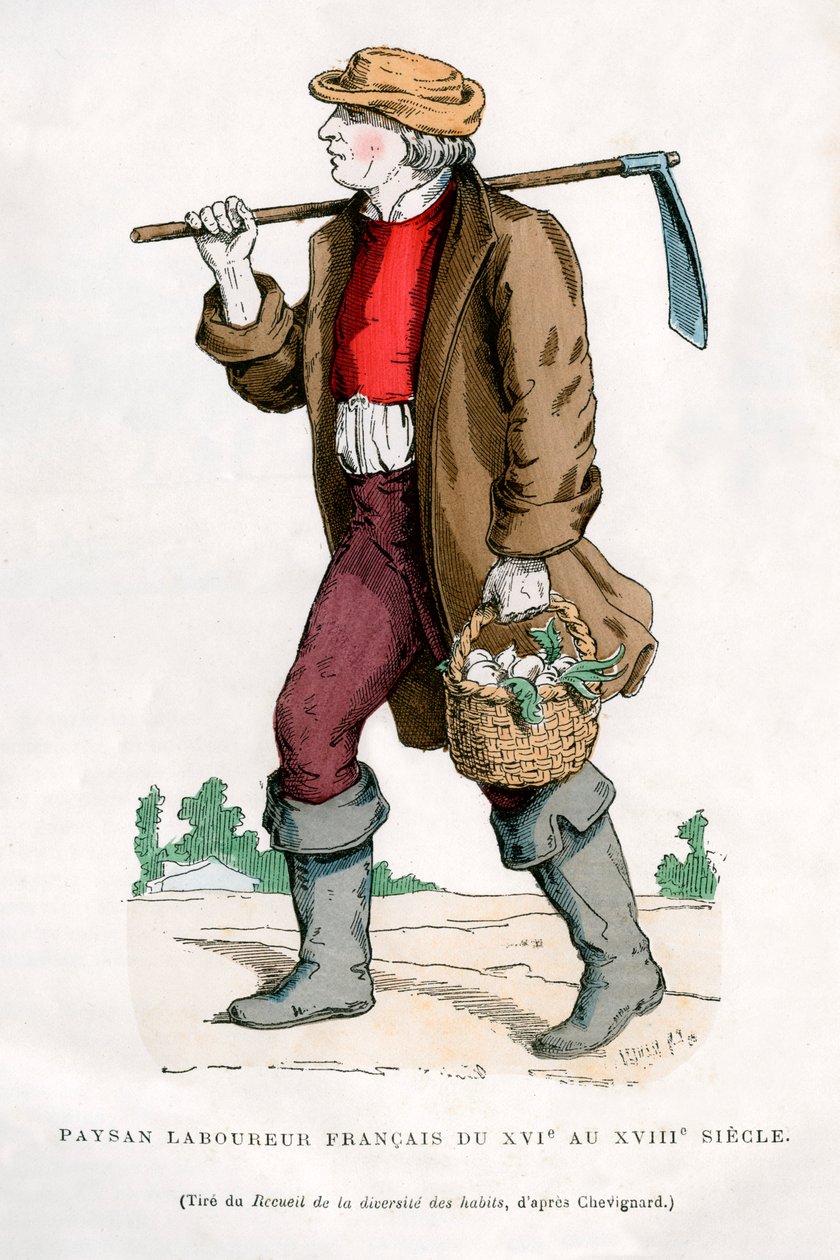 Franse boerenarbeider, 16e eeuw 1882-1884 door Unbekannt