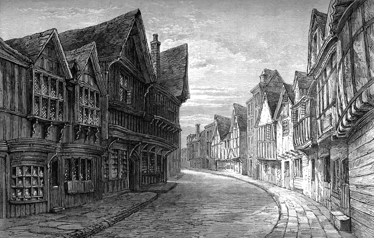Friars Street, Worcester, 1893 door Unbekannt