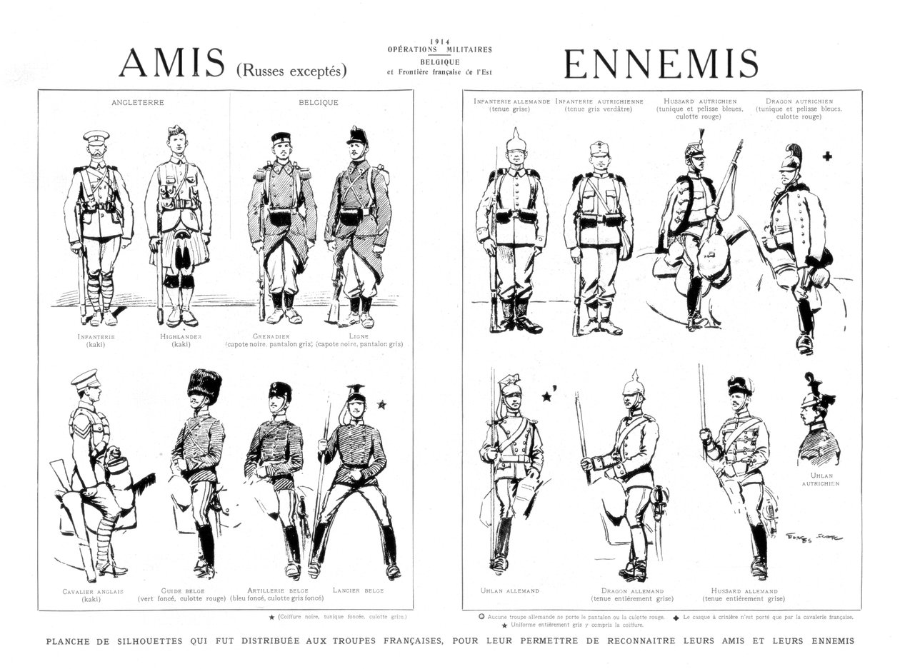 Vrienden en vijanden, 1914 door Unbekannt