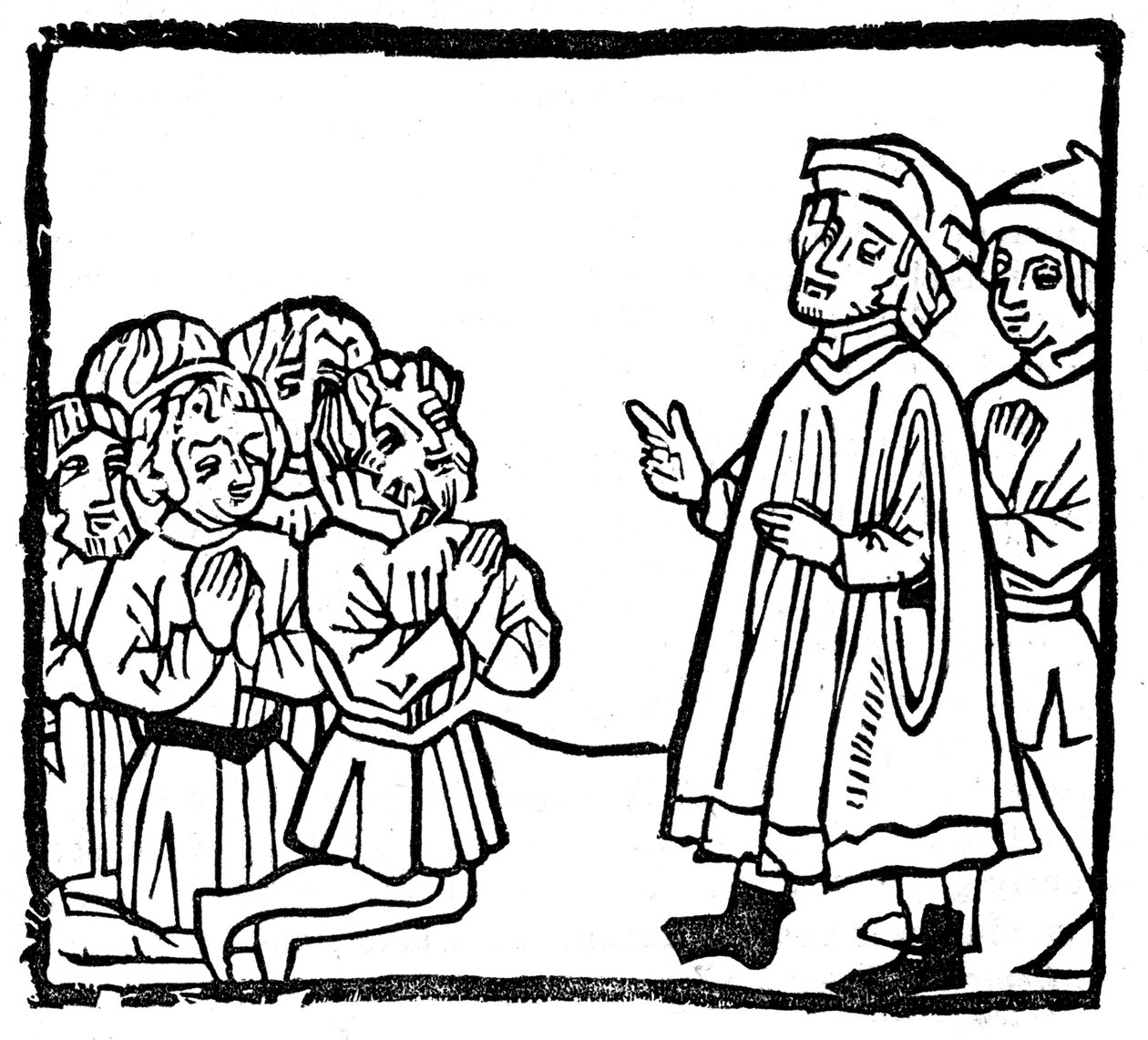 Uit Pfisters Biblia Paupernum, 1462, 1844 door Unbekannt