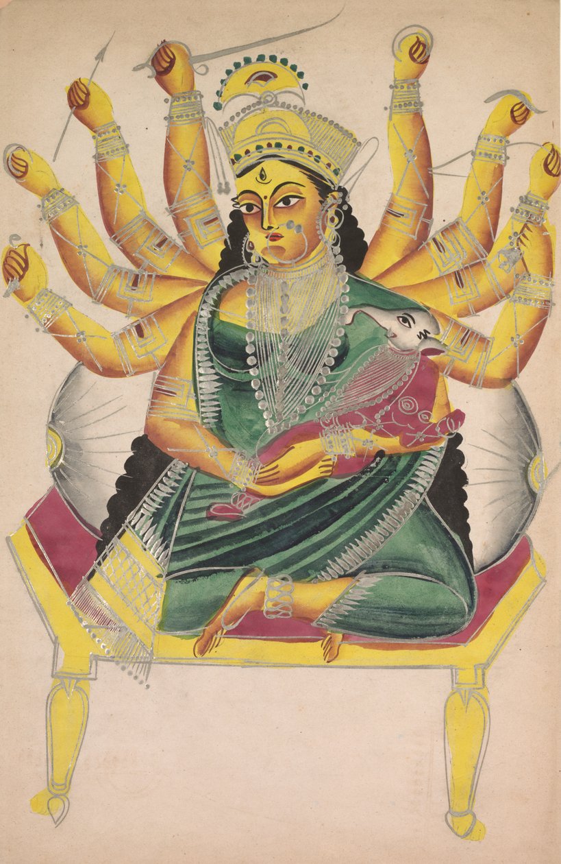 Ganesha-Janani Moeder van Ganesh, 1800s door Unbekannt