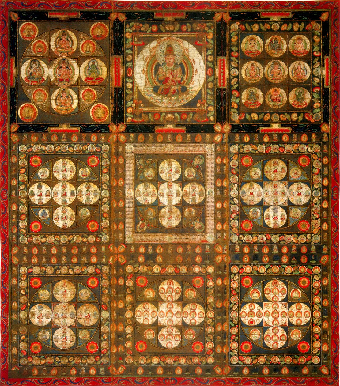 Garbhadhatu Mandala door Unbekannt