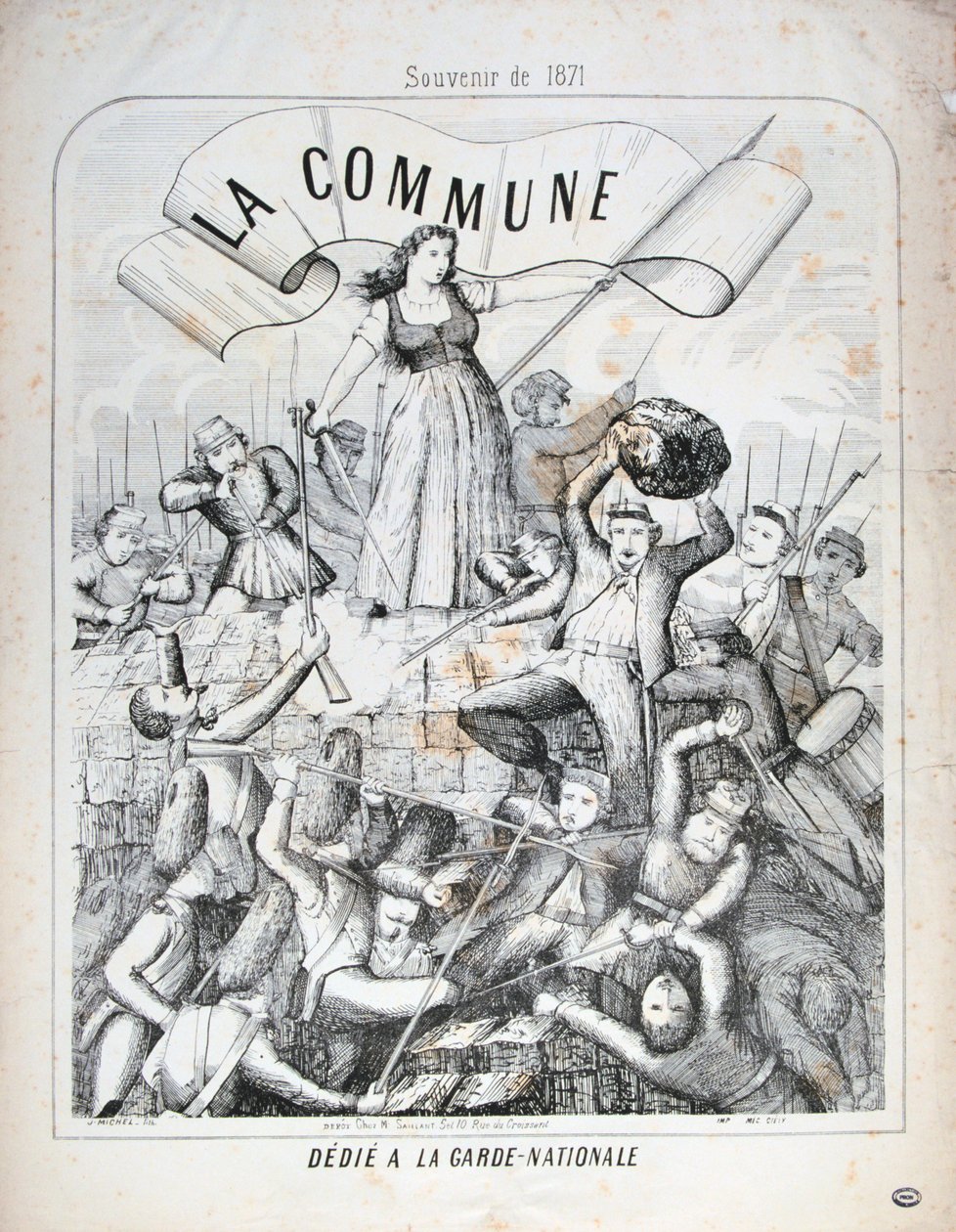 Garde Nationale, Parijse Commune door Unbekannt