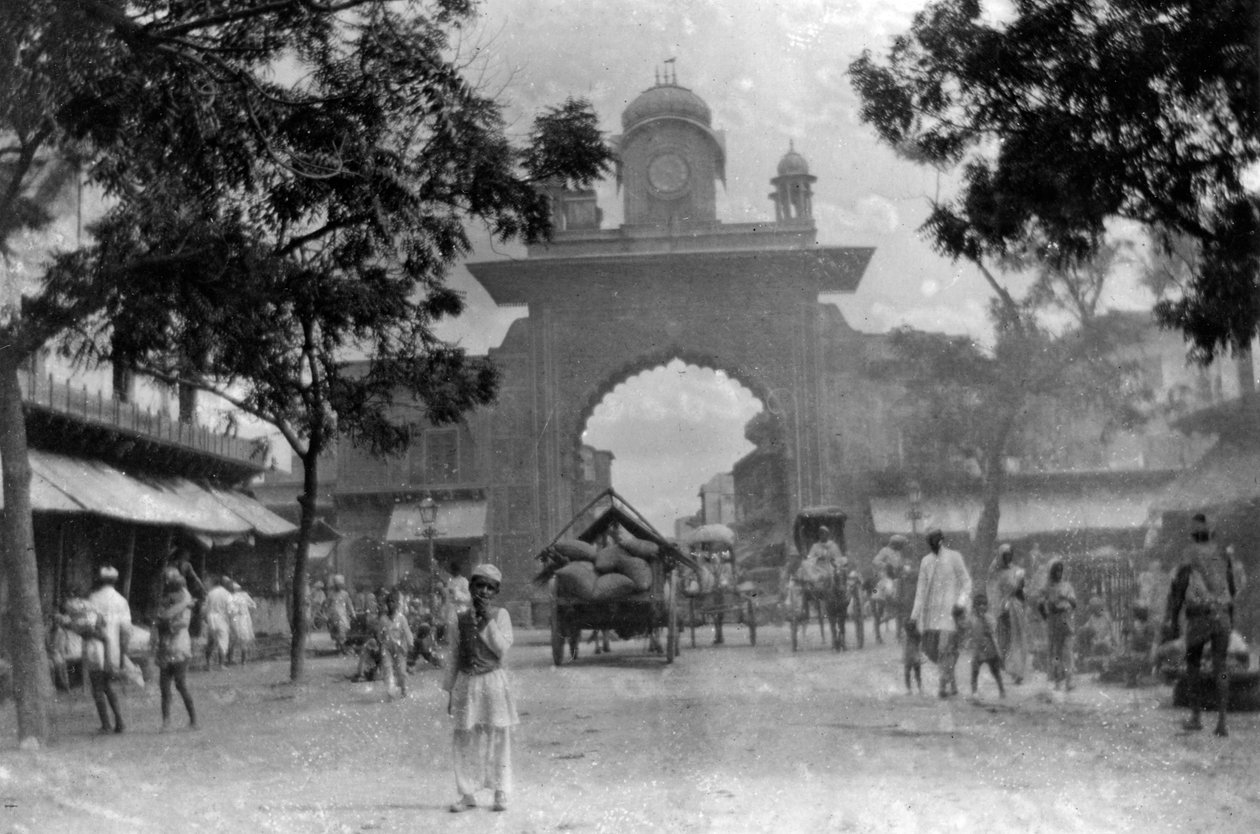 Poort naar Muttra, India, 1917 door Unbekannt