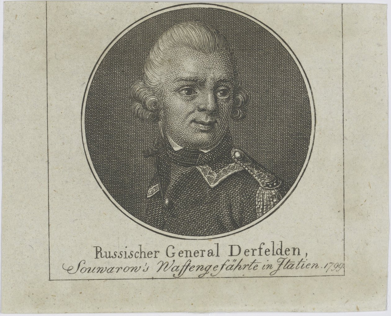 Generaal Otto Wilhelm Derfelden 1737-1819, ca. 1800 door Unbekannt