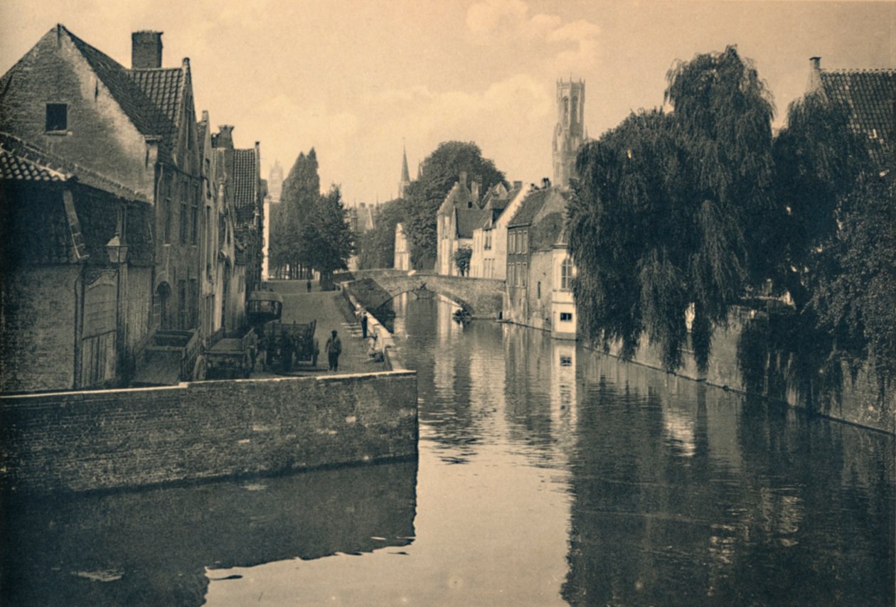 Algemeen Uitzicht op de Groene Kade, ca. 1910 door Unbekannt