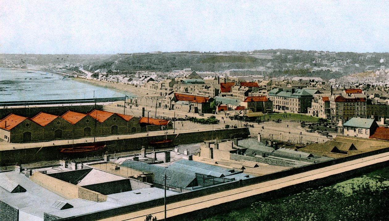 Algemeen uitzicht op St Helier, Jersey, 1906 door Unbekannt