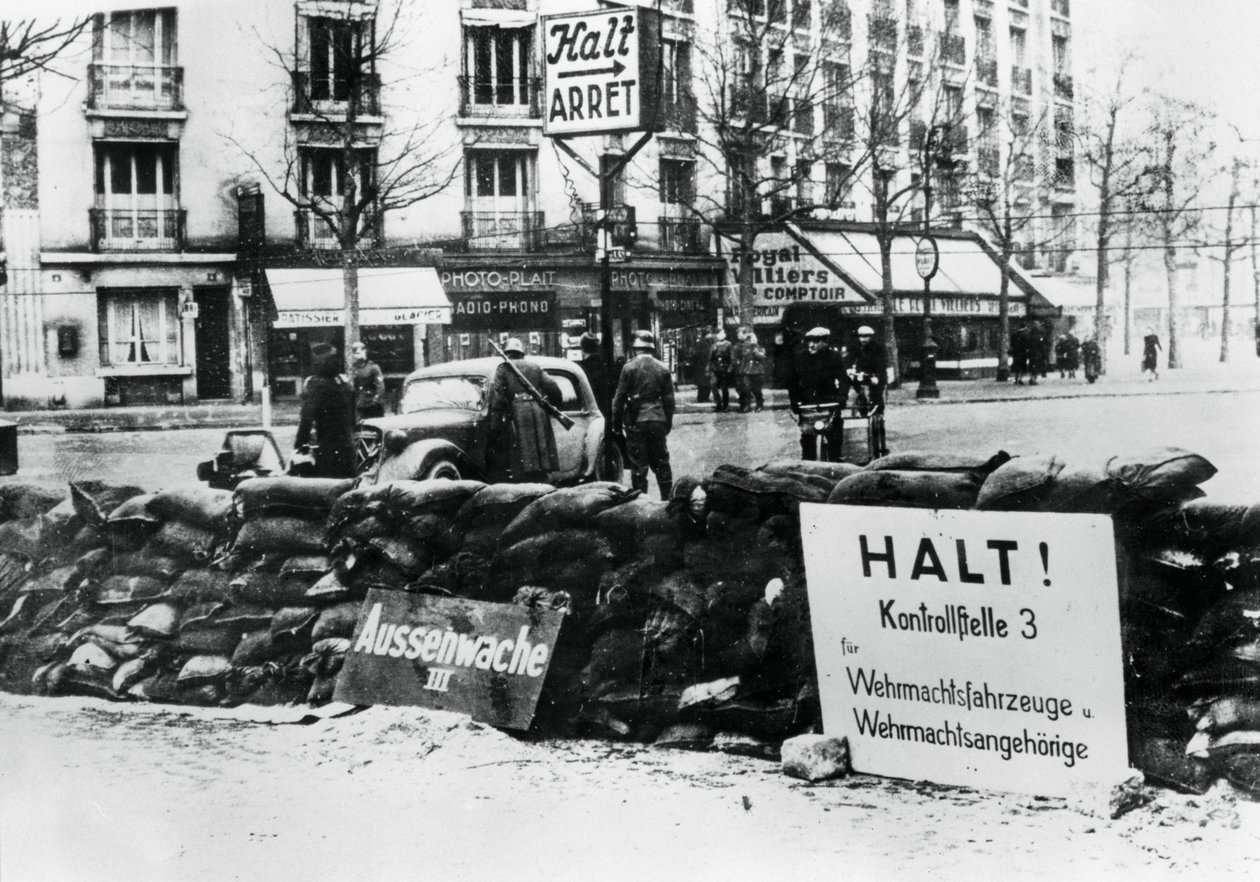 Duitse controlepost, bezet Parijs, 1940-1944 door Unbekannt