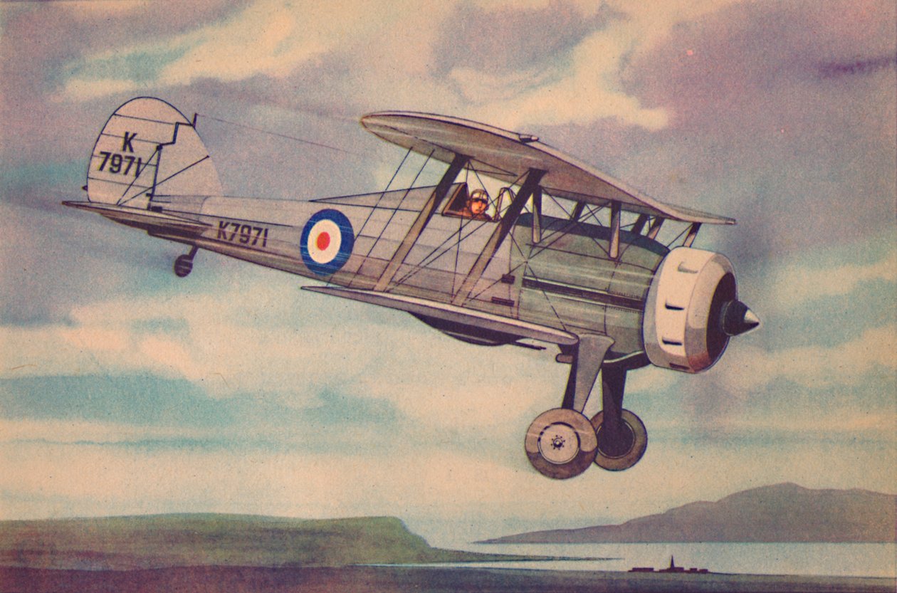 Gloster Gladiator jachtvliegtuig door Unbekannt