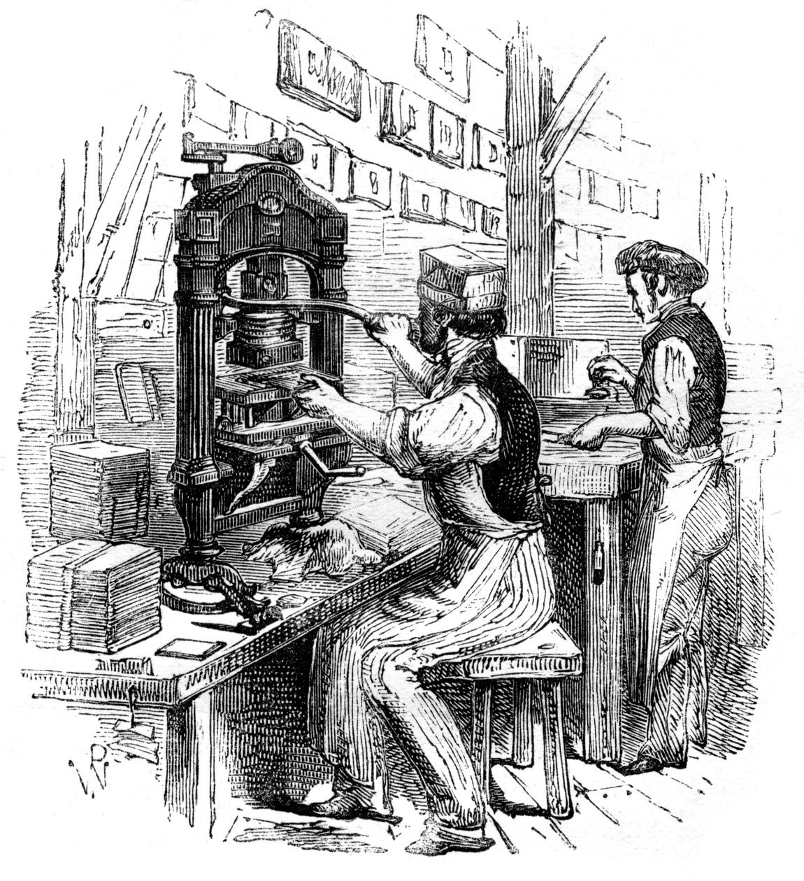 Goudblokpers, 1886 door Unbekannt