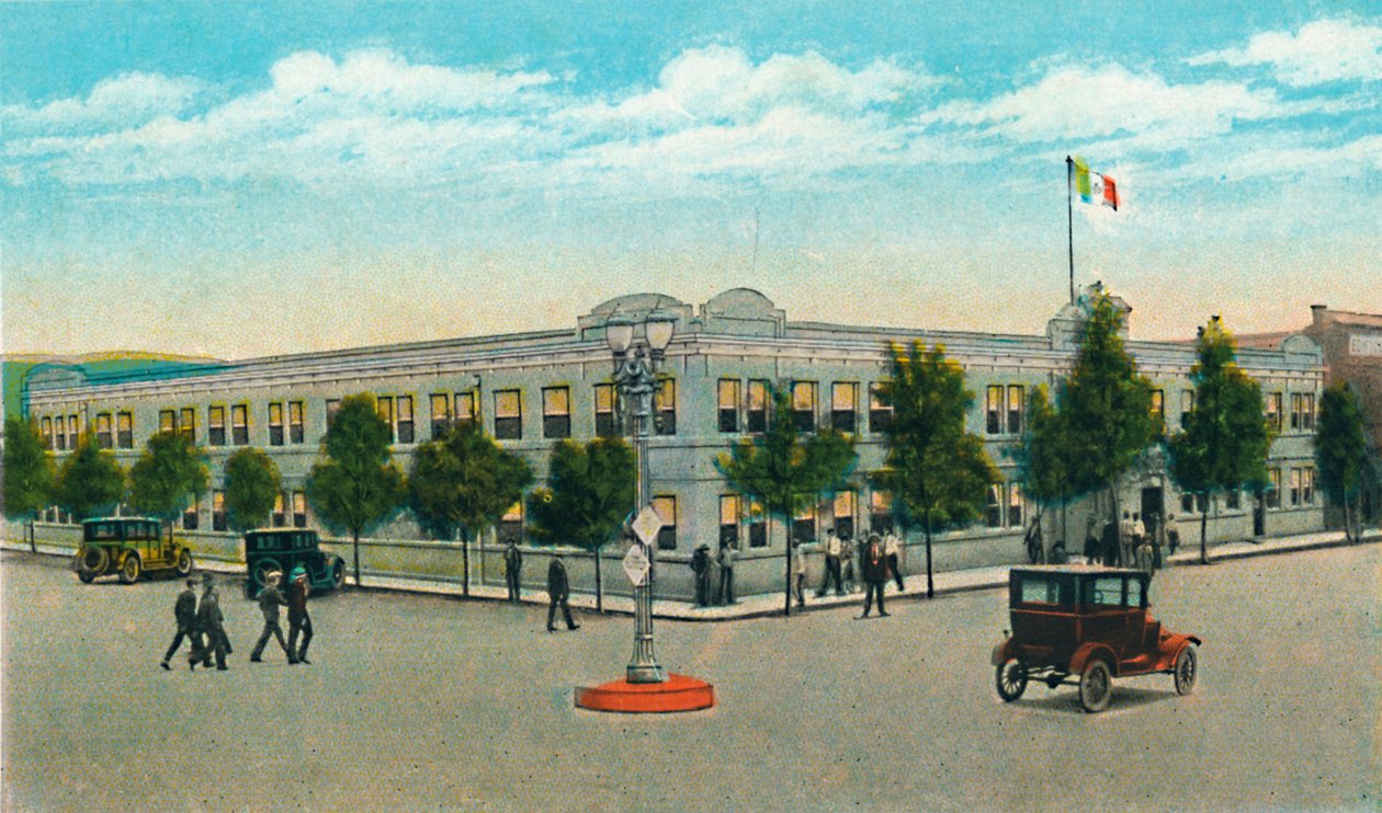 Overheidsgebouw, ca. 1939 door Unbekannt