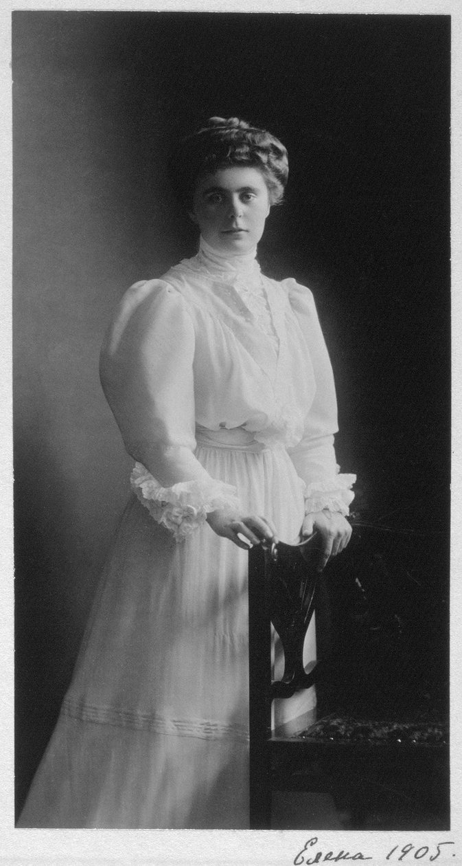 Grootvorstin Elena Vladimirovna van Rusland, 1905 door Unbekannt