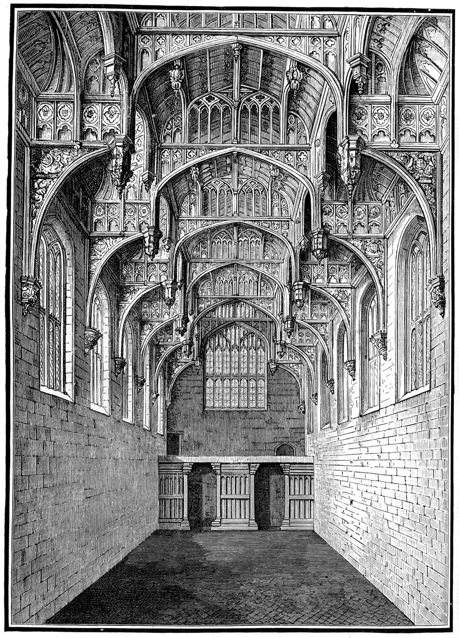 Grote Zaal, Hampton Court Palace, Londen, 1893 door Unbekannt