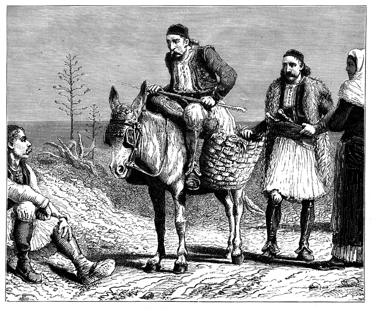 Griekse boeren, ca. 1890 door Unbekannt