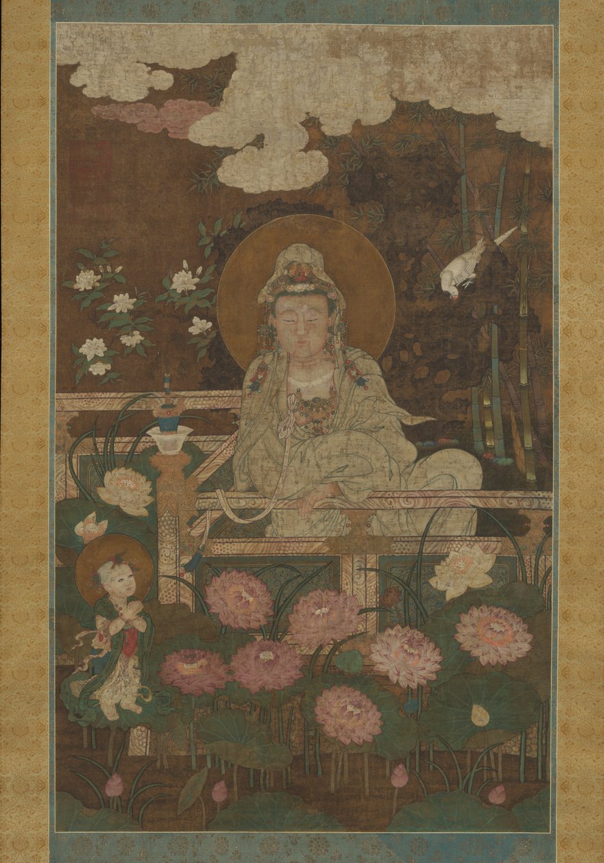 Guanyin als de Negen-Lotus Bodhisattva, 1593 door Unbekannt