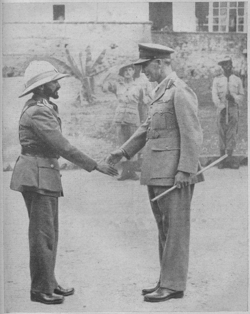 Haile Selassie en Generaal Cunningham, 1941 door Unbekannt