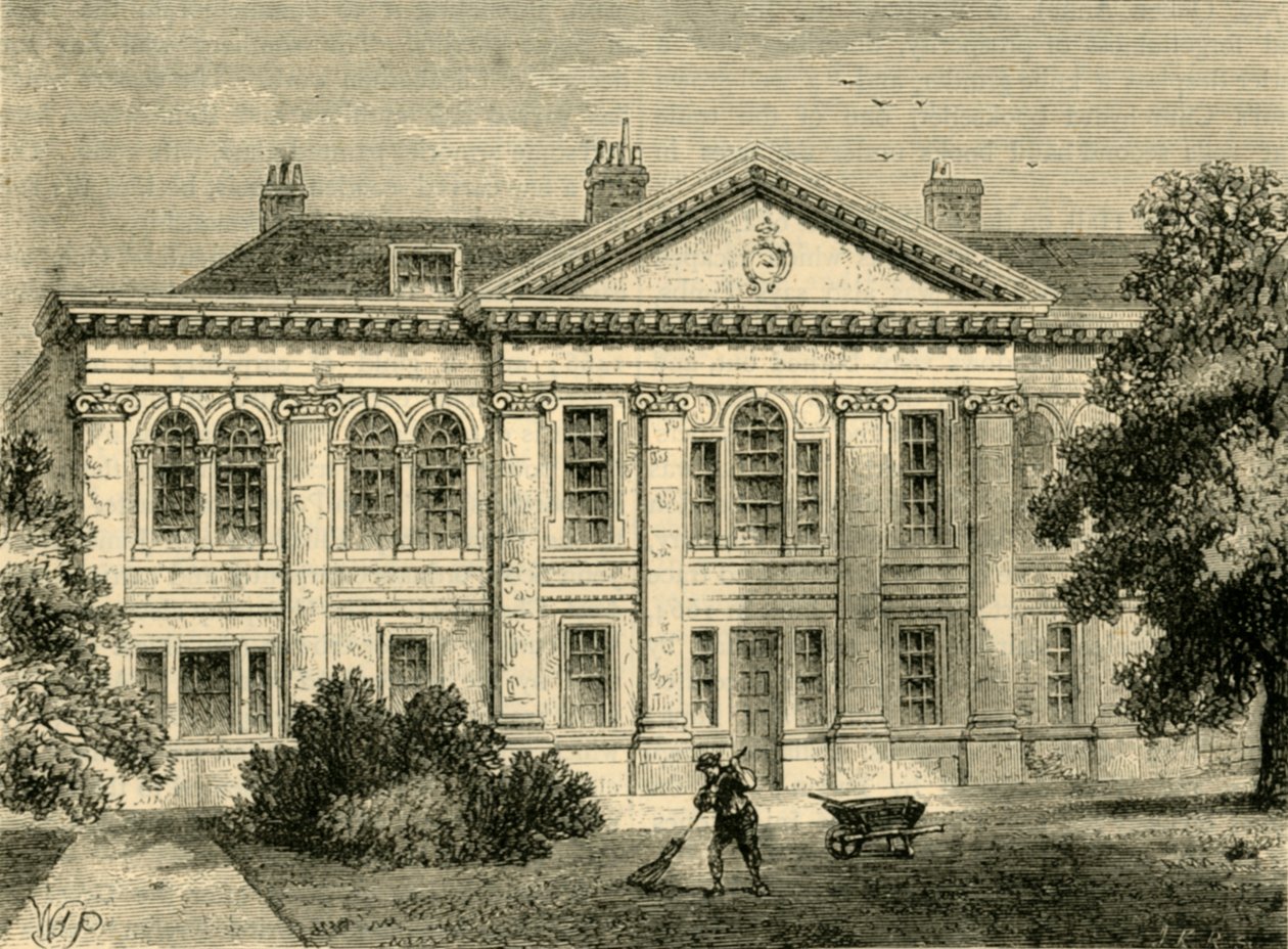 Zaal van het Timmerlieden Gilde, ca. 1872 door Unbekannt