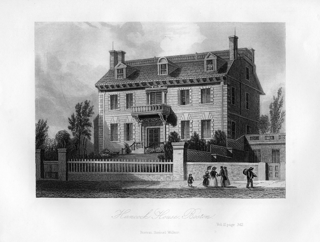 Hancock House, Boston, Massachusetts, 1855 door Unbekannt