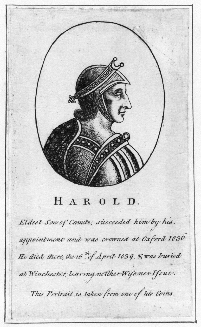 Harold Harefoot, ca. 1015-1040 door Unbekannt