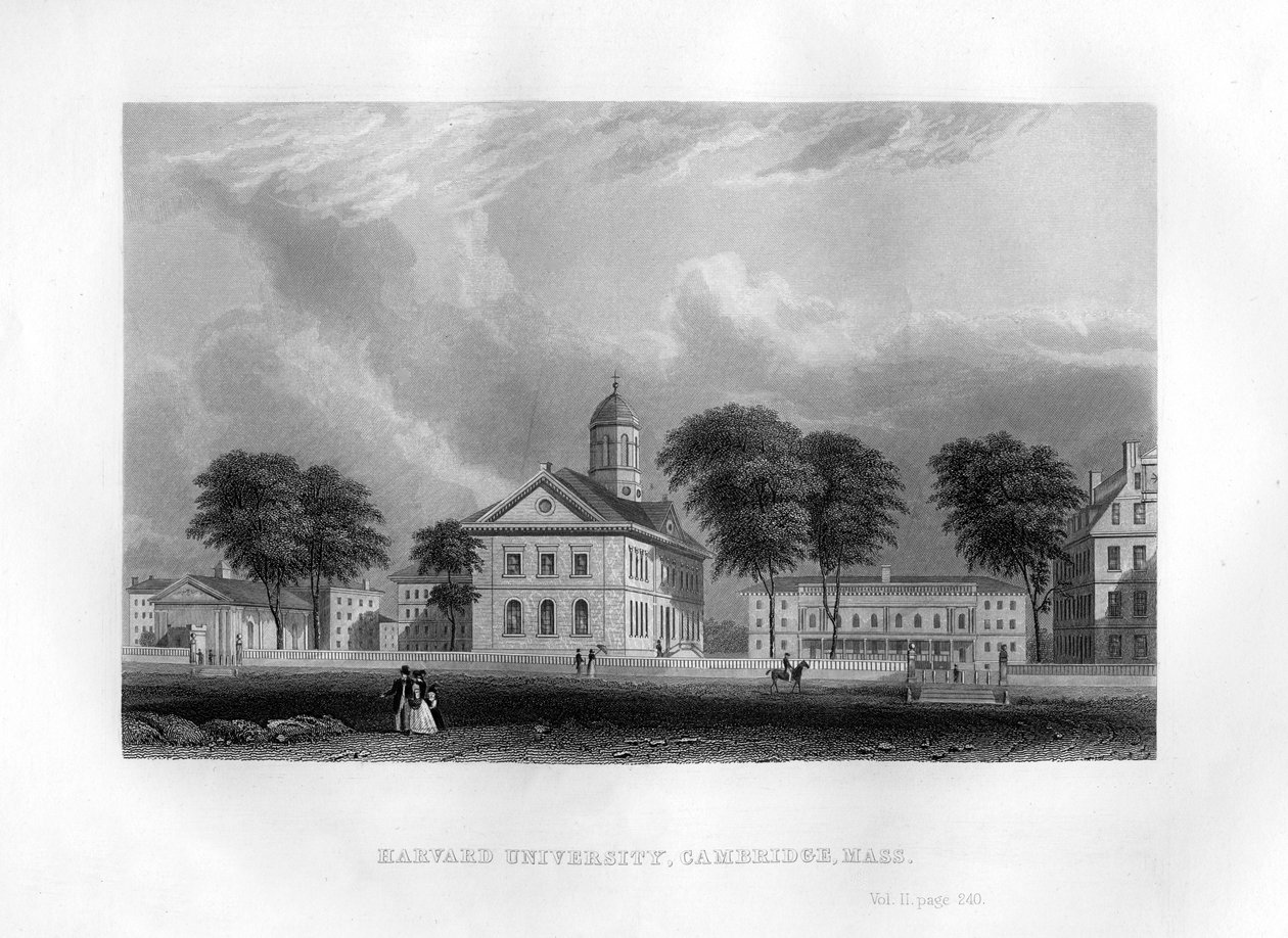 Harvard Universiteit, Cambridge, Massachusetts, 1855 door Unbekannt