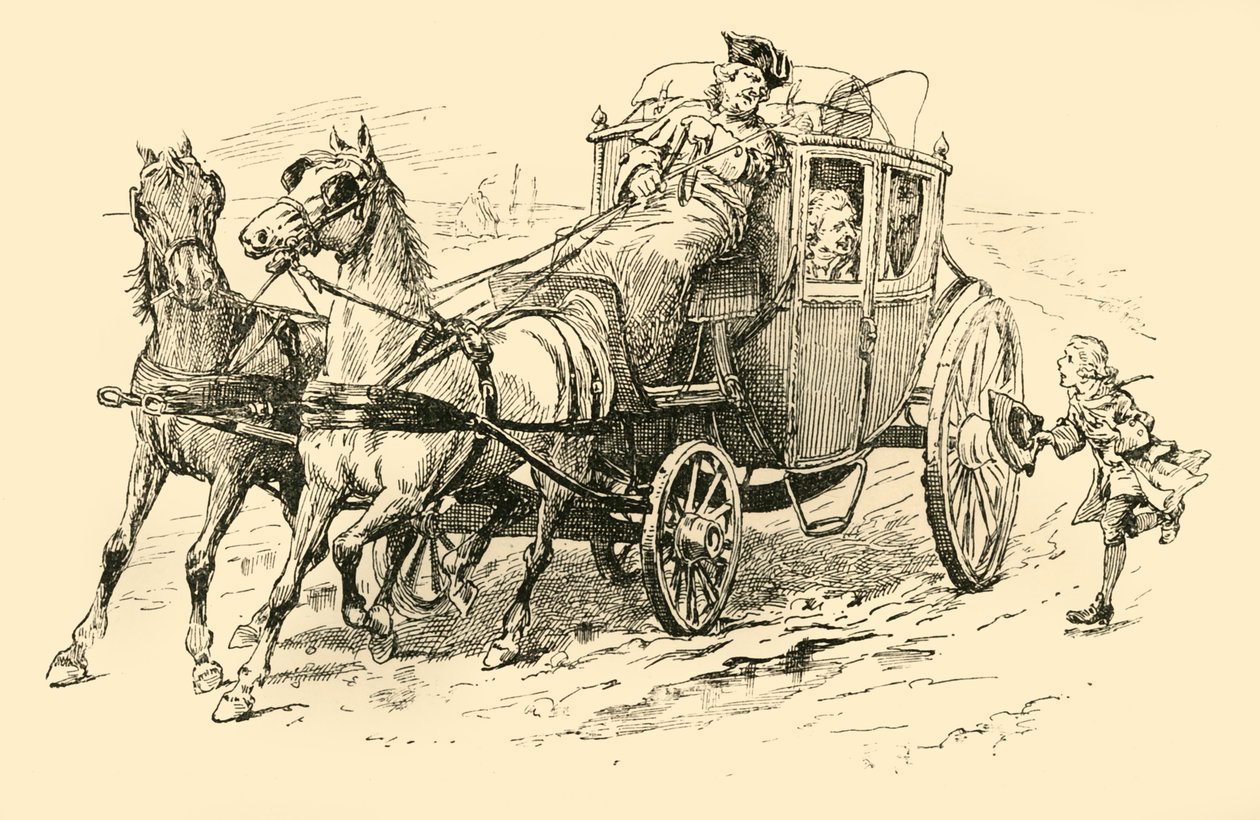 Hij riep de koetsier om te stoppen, 1907 door Unbekannt