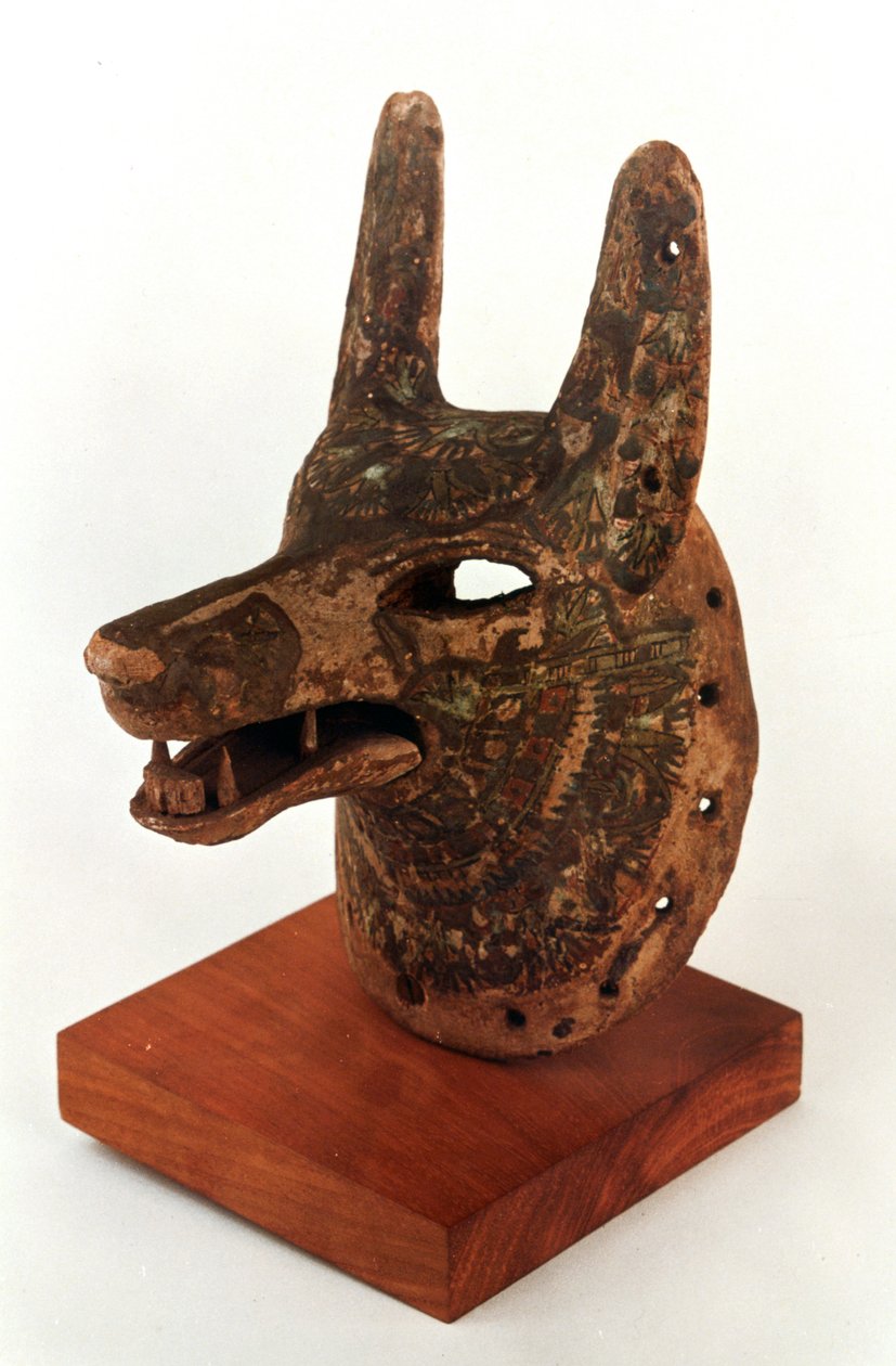 Hoofd van Anubis, 13e-12e eeuw v.Chr. door Unbekannt