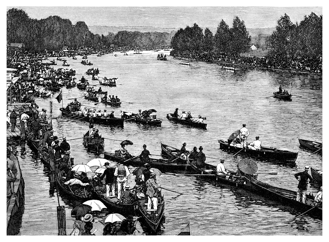 Henley Regatta, Oxfordshire, 1882 door Unbekannt