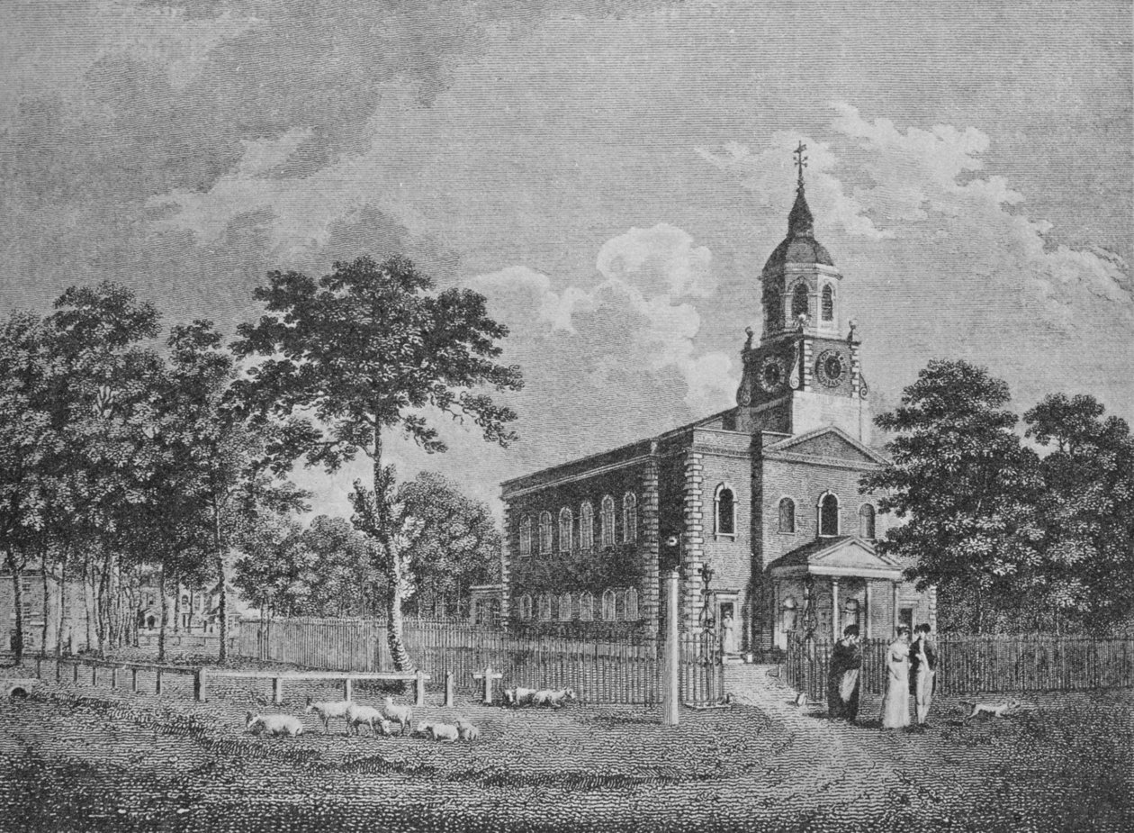 Heilige Drie-eenheidskerk, Clapham, c1812, 1912 door Unbekannt