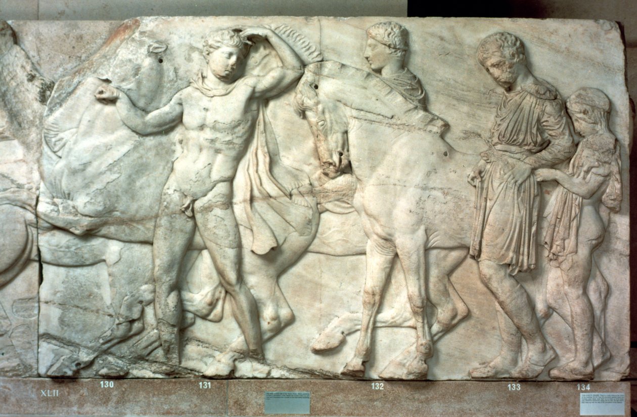 Ruiters van het Parthenon-fries door Unbekannt