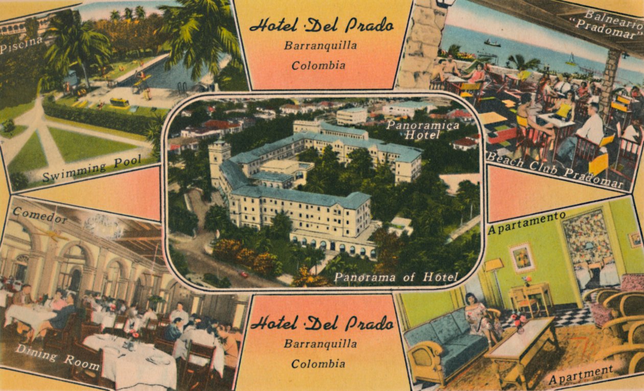 Hotel Del Prado, Barranquilla, Colombia, ca. 1940s door Unbekannt