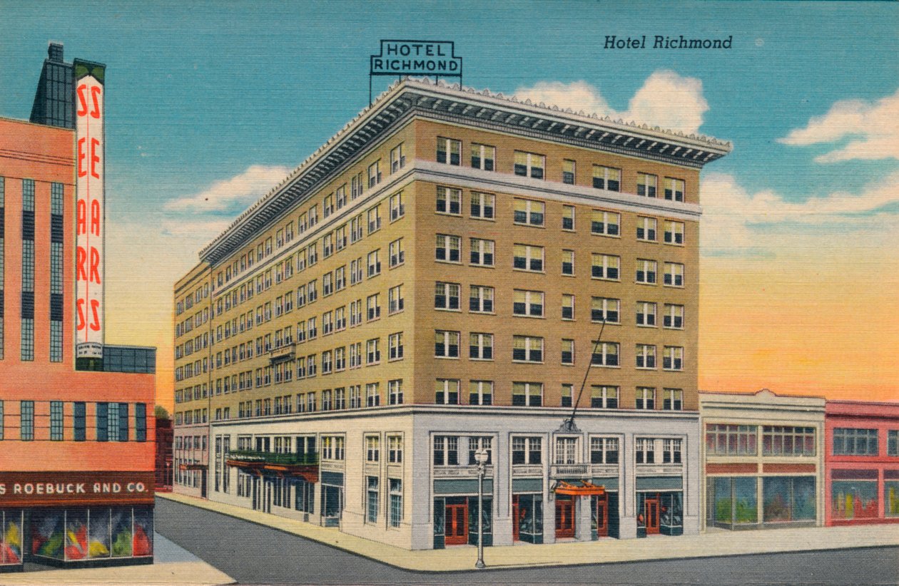 Hotel Richmond, Augusta, Georgia, 1943 door Unbekannt