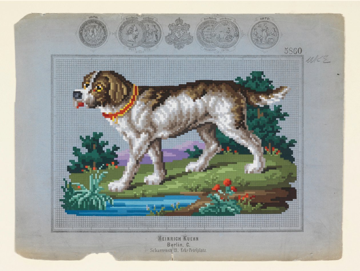 Jachthond, ca. 1879 door Unbekannt