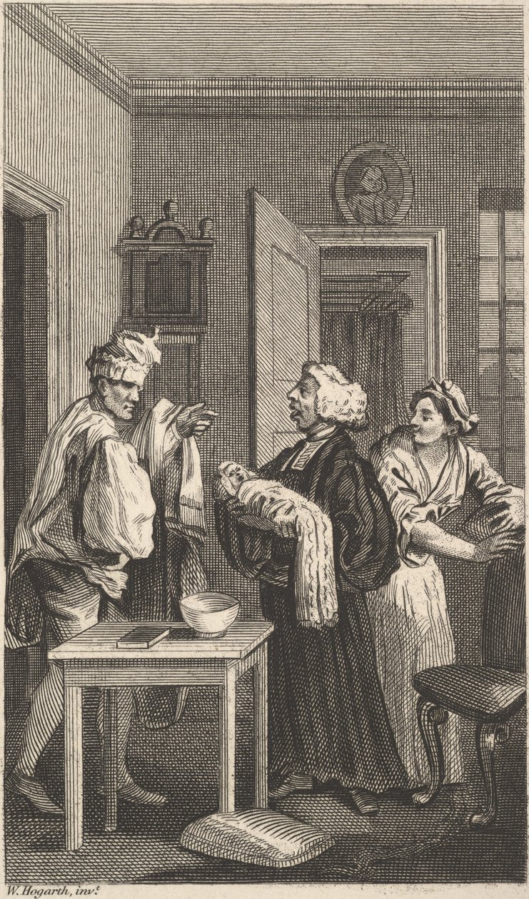 Illustratie bij Tristram Shandy, Deel 4, 19e eeuw door Unbekannt