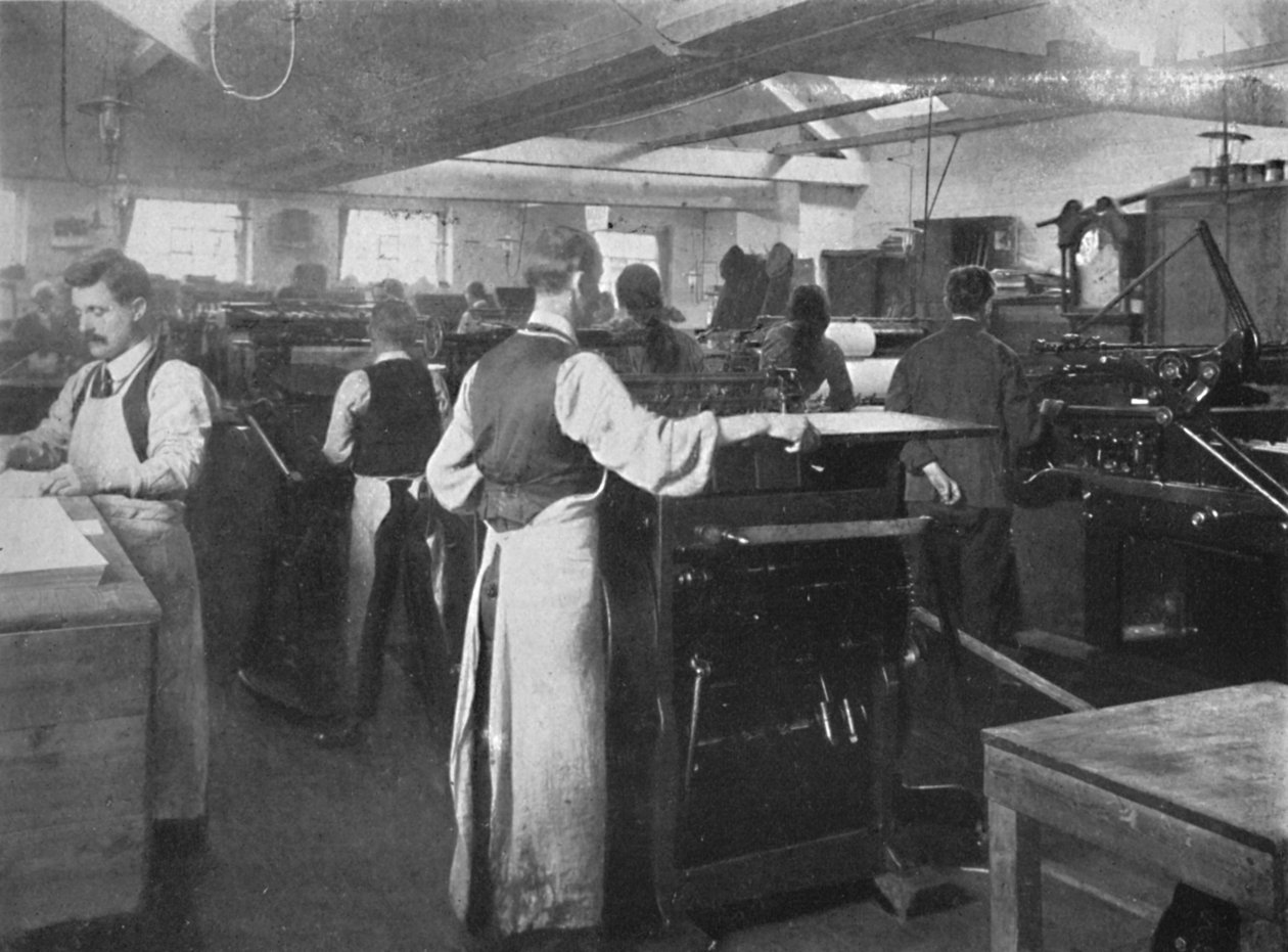 In de machinekamer, 1916 door Unbekannt