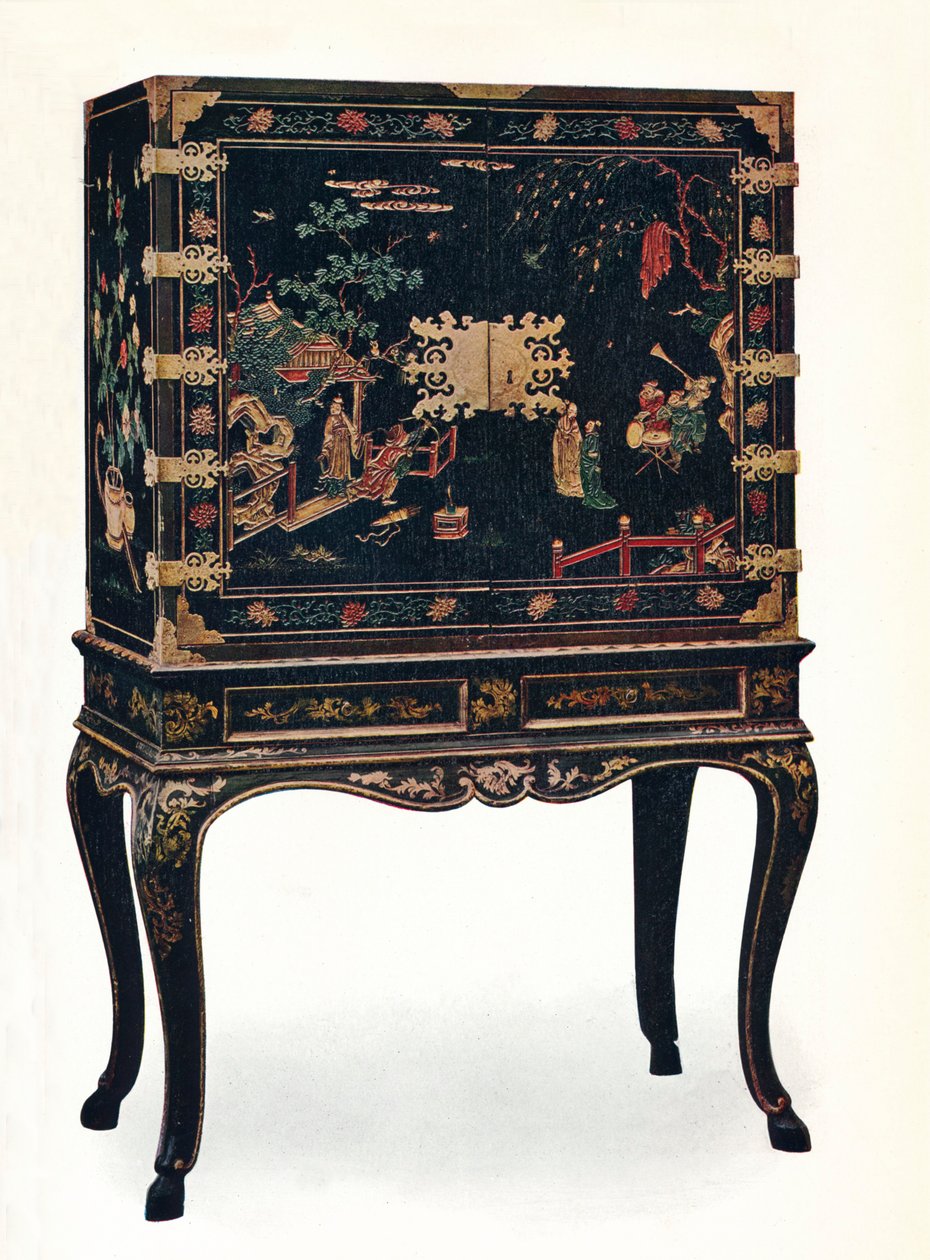 Ingelegd gelakt kabinet, ca. 1680, 1910 door Unbekannt