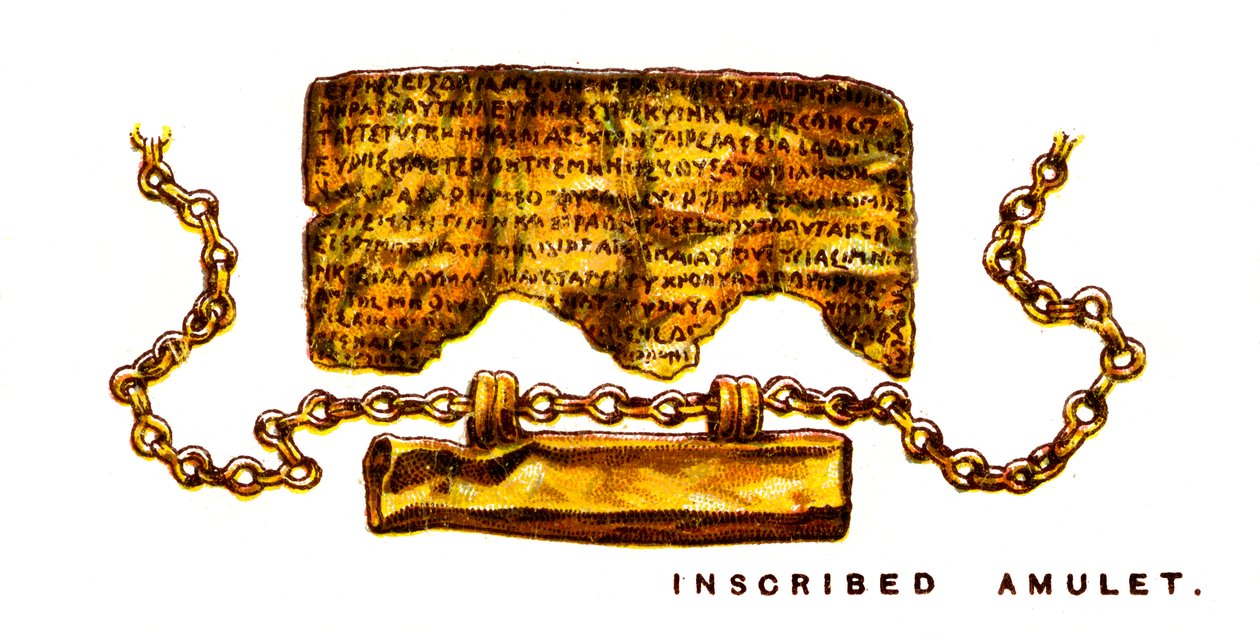 Ingeschreven amulet, 1923 door Unbekannt