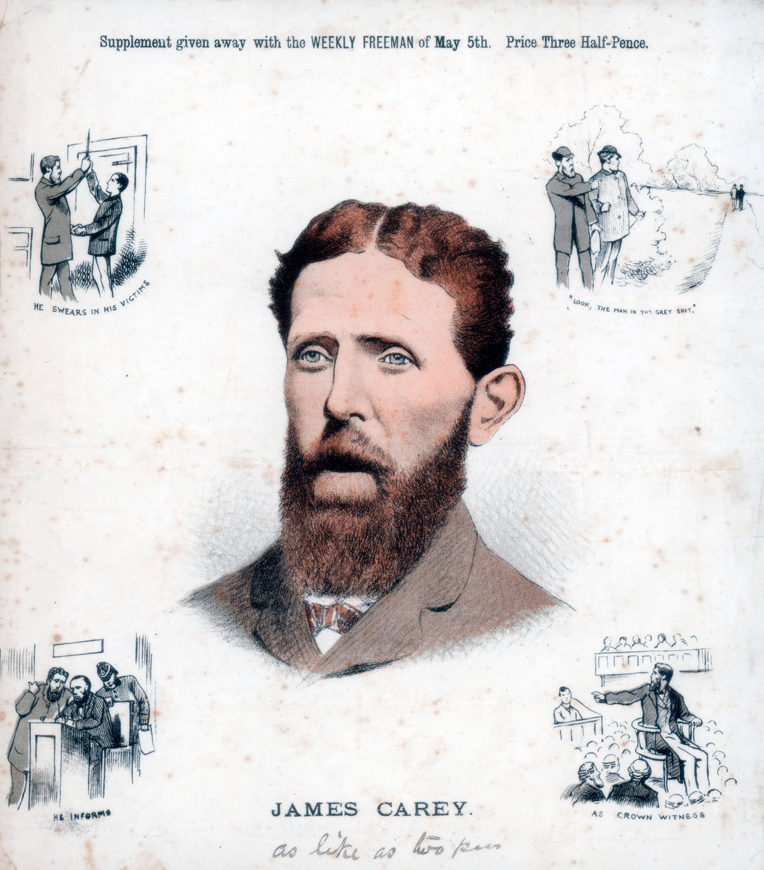James Carey, Ierse Republikein en informant, 1883 door Unbekannt