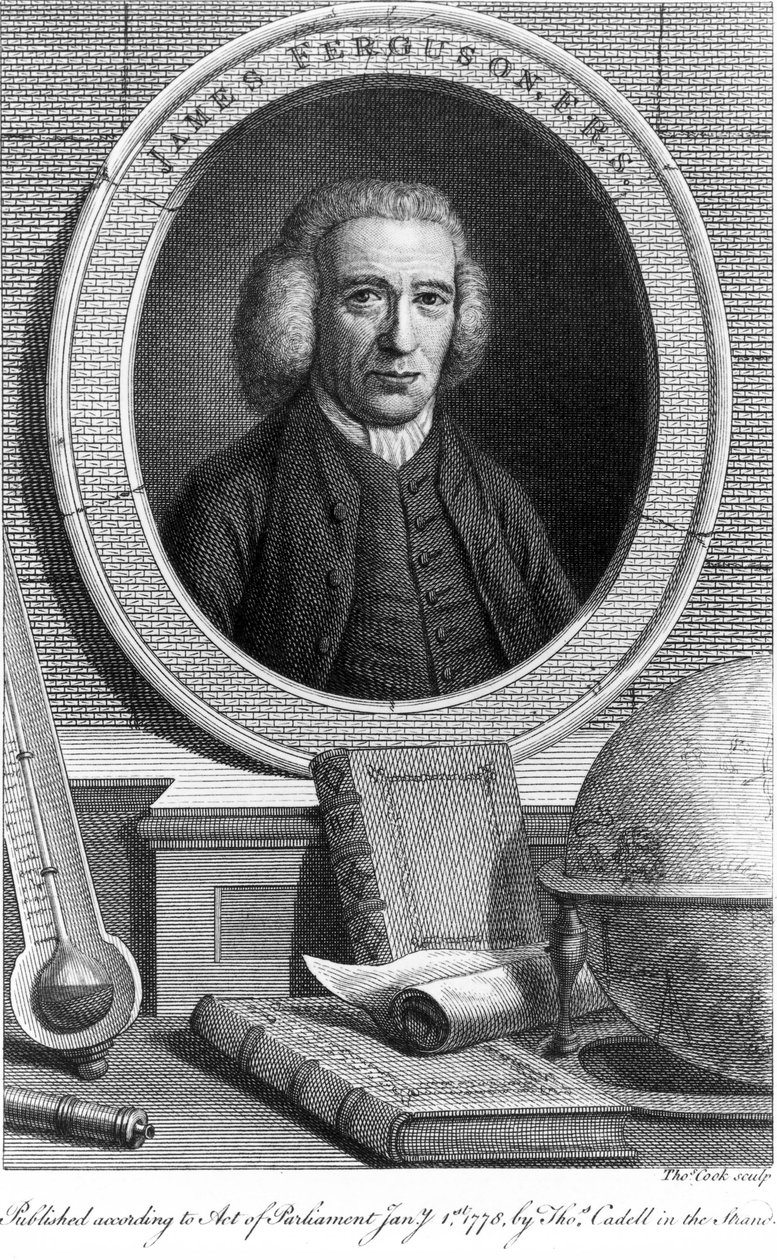James Ferguson, Schotse astronoom, ca. 1760s door Unbekannt