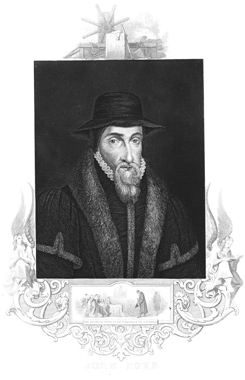John Foxe, 16e-eeuwse Engelse martyroloog, ca. 1880 door Unbekannt