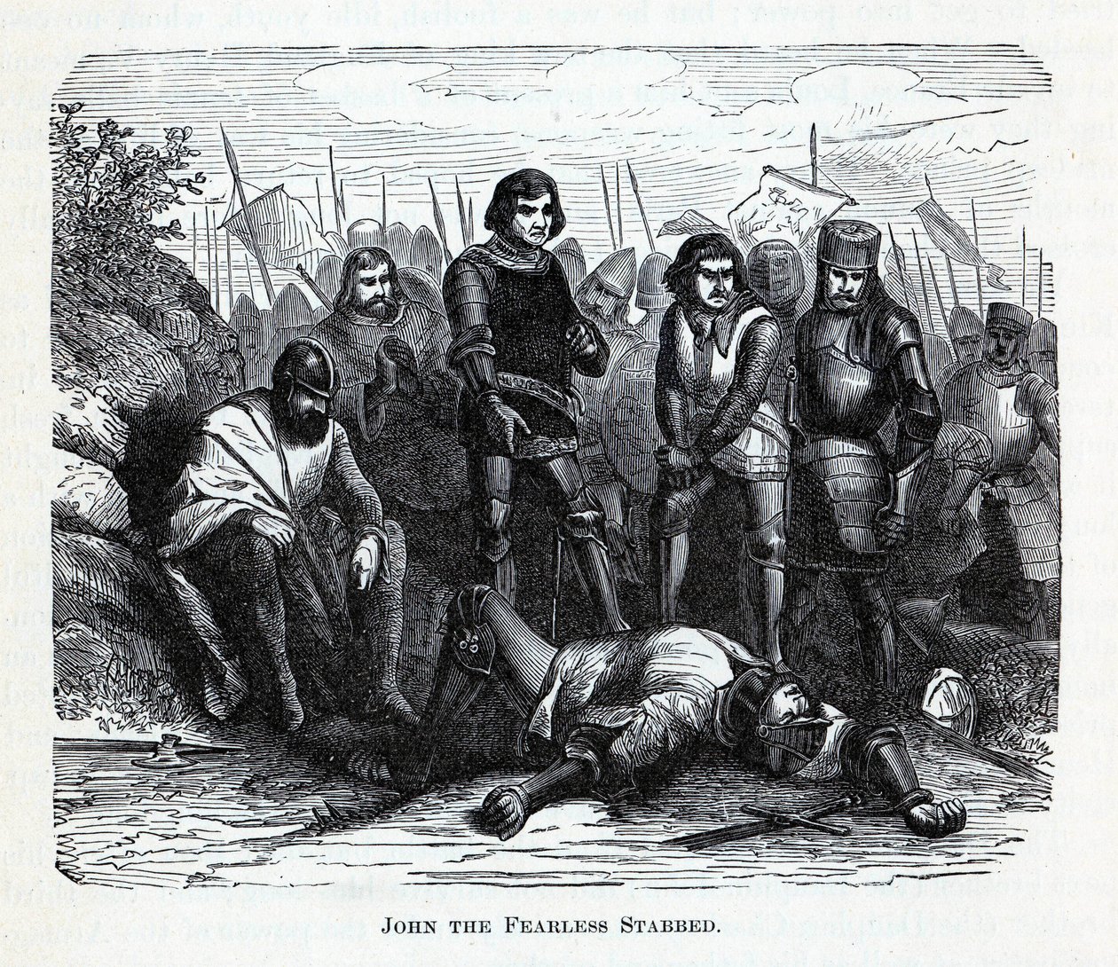Jan zonder Vrees neergestoken, 1882 door Unbekannt
