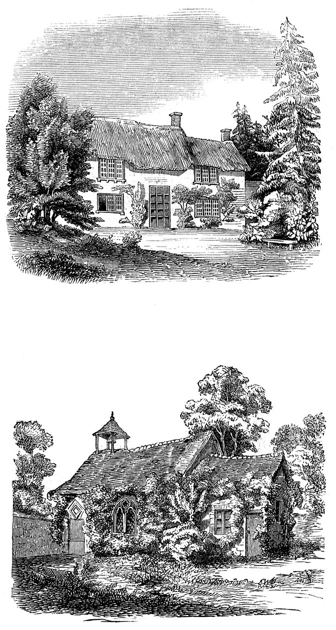 Geboorteplaats van Joseph Addison in Milston nabij Amesbury, Wiltshire door Unbekannt