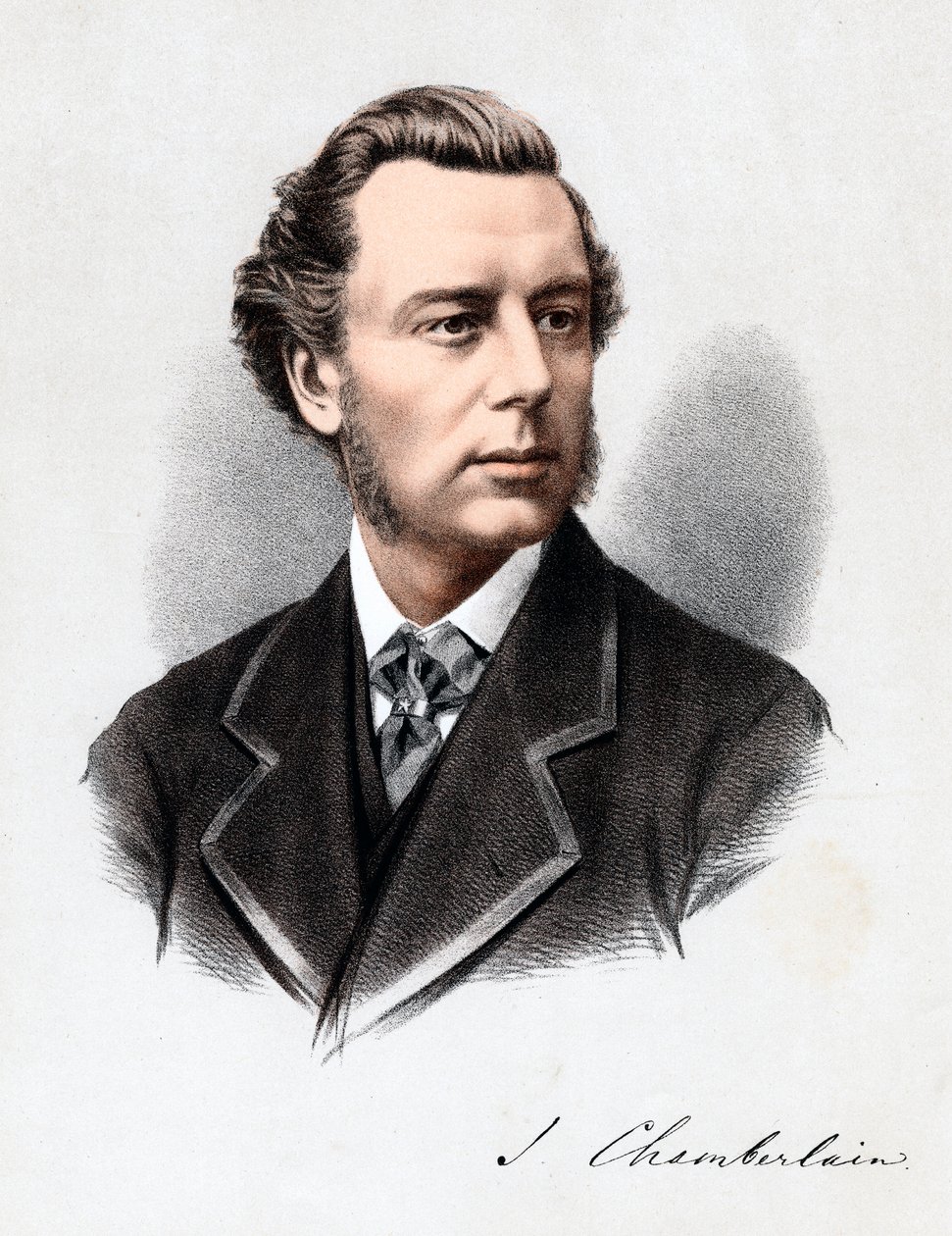 Joseph Chamberlain, Britse politicus, ca. 1880 door Unbekannt